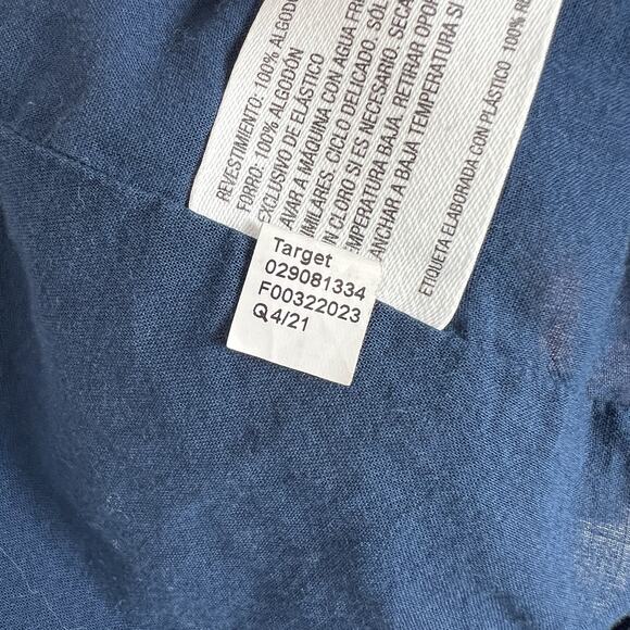 The Nines By Hatch Size XS Maternity Navy & Mauve Pink Floral Smock Midi Dress - Picture 10 of 10